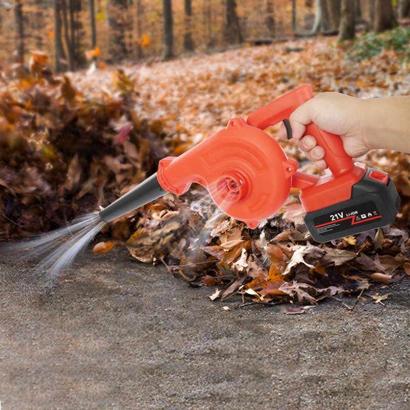 800W Battery Powered Cordless Leaf Blower, 6000-8000rpm Suction Blowing Machine gallery