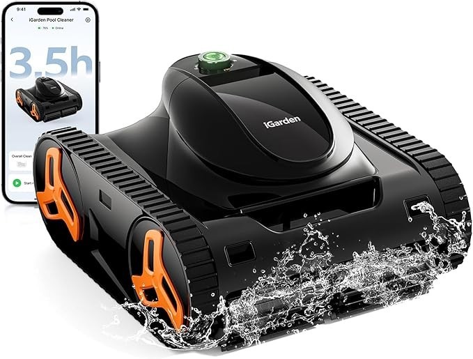 iGarden KN Series 3.5H Runtime Robotic Pool Vacuum Cleaner for In Ground Pool gallery