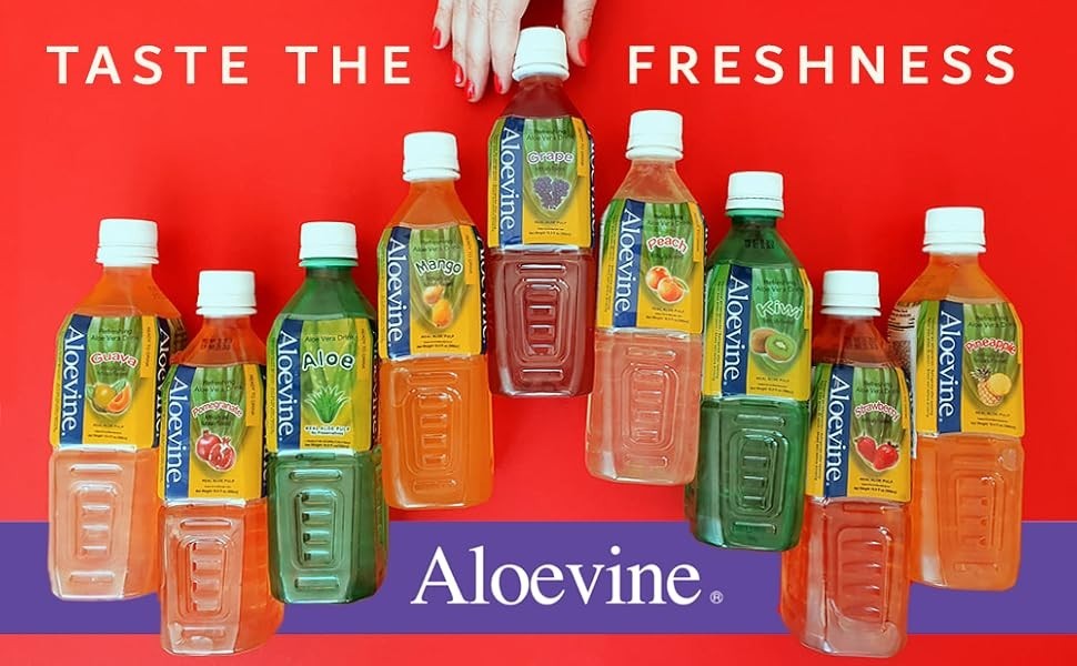 Aloevine Juice 16.9 Fl OZ Bottles Various Flavors, 20 PACK CHOOSE YOUR FLAVOR