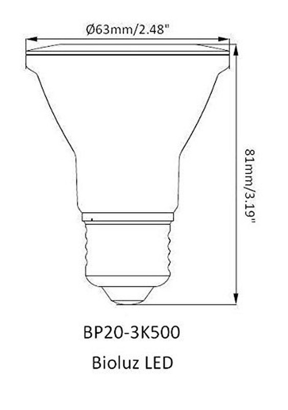 10 Pack PAR20 LED Bulb 75W Replacement, Bioluz LED Spot Light Bulb, 3000K Sof... gallery