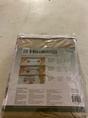 Hookless RBH105MY602ST Simply Solid Stone Microfiber Shower Curtain