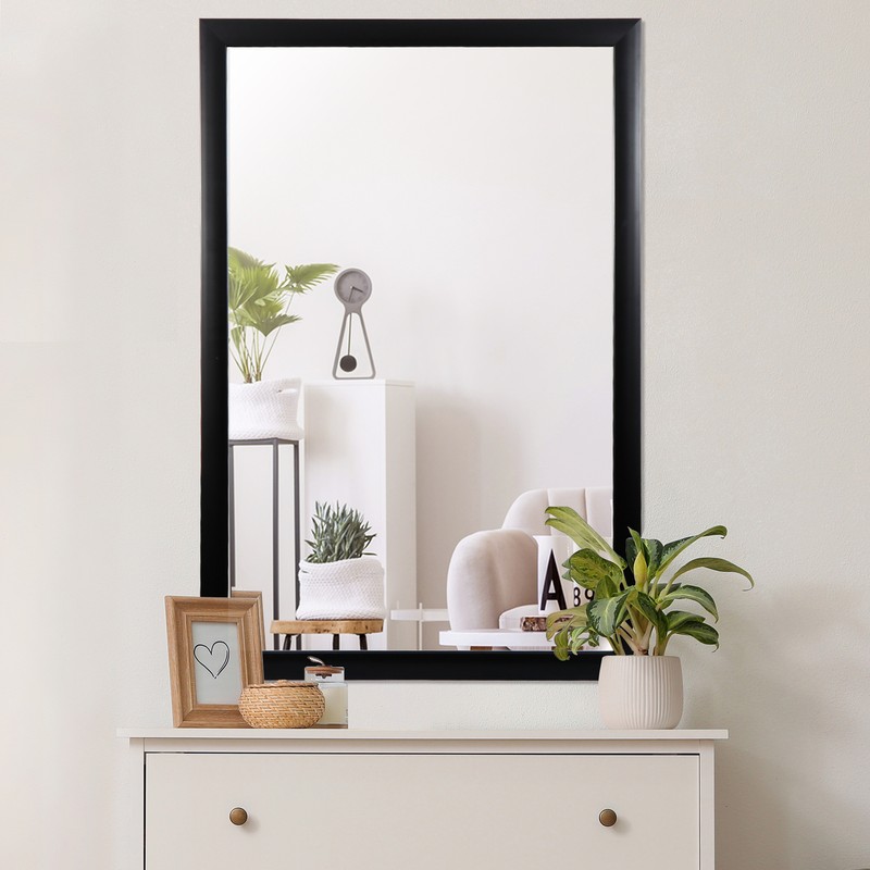 2PCS Bathroom Rectangular Wall Mounted Mirror PS Frame Vanity Mirror 24" x 36" gallery