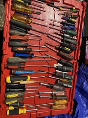 Assorted Screwdriver, Flathead & misc Large Lot Over 45 Pieces