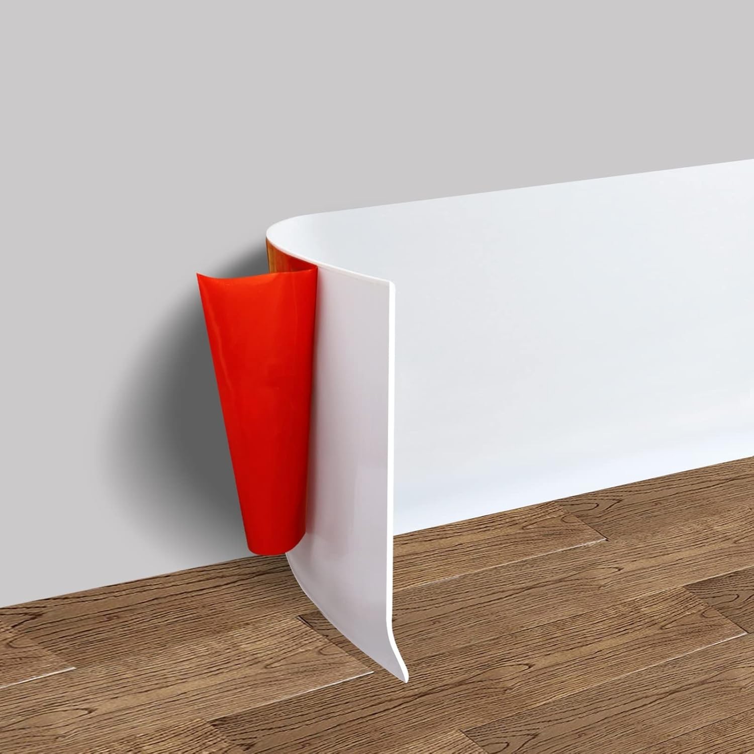 Adhesive Vinyl Wall Base Trim 4in x 20ft - Quick & Easy Installation gallery