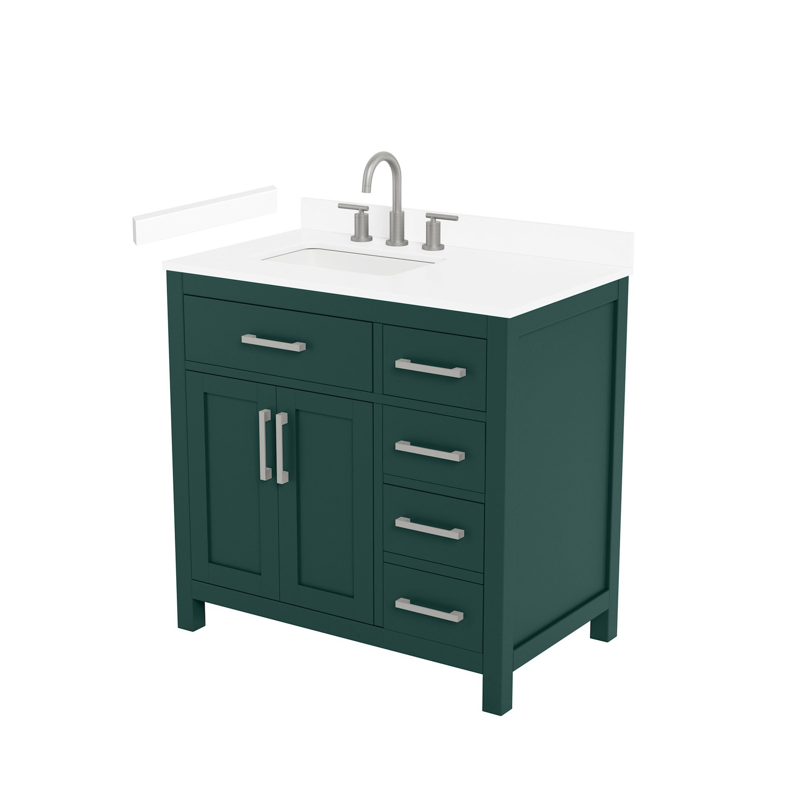 Wyndham Collection WCG242436S-VCA3-US3MXX Beckett 36" - Green / White Cultured gallery