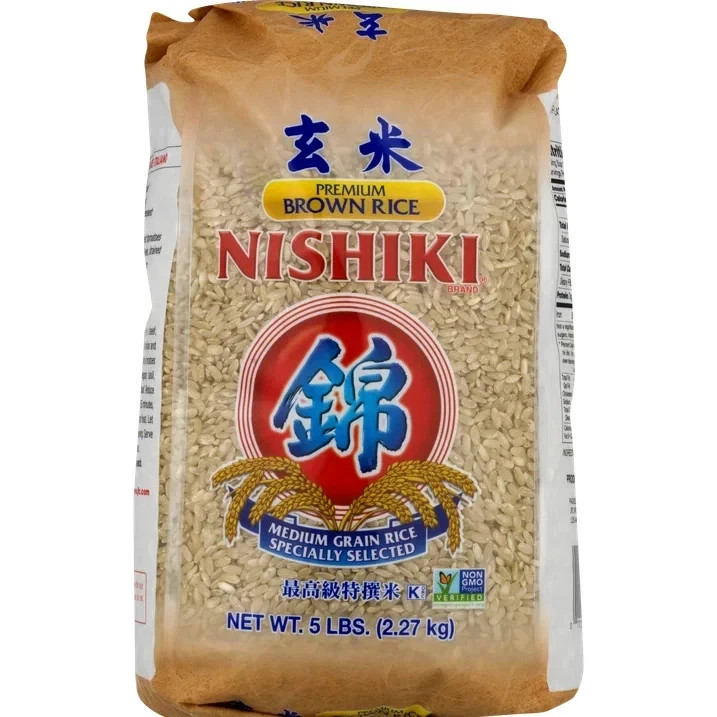 Nishiki Premium Medium Grain Brown Rice 5lb Bag Whole Grain Fiber Rich Nutrition gallery