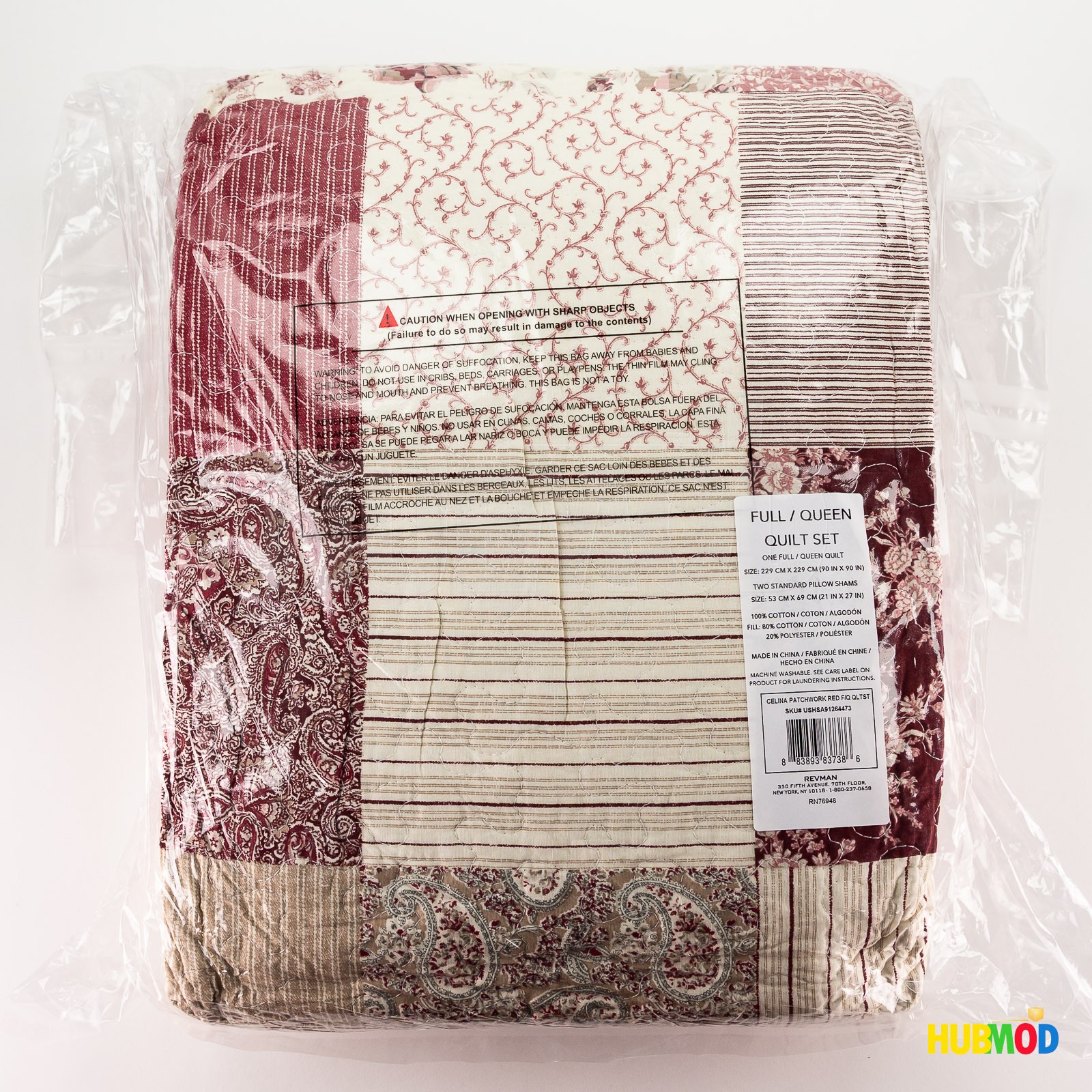 Laura Ashley Queen/Full Quilt Set Soft & Lightweight Bedding Celina Patchwork gallery
