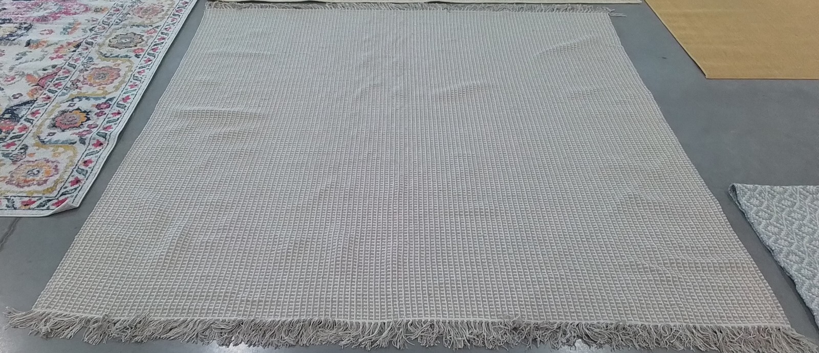 IVORY / GREY 8'-0" x 8'-0" Back Stain Rug, Reduced Price 1172773977 MTK340A-8SQ gallery