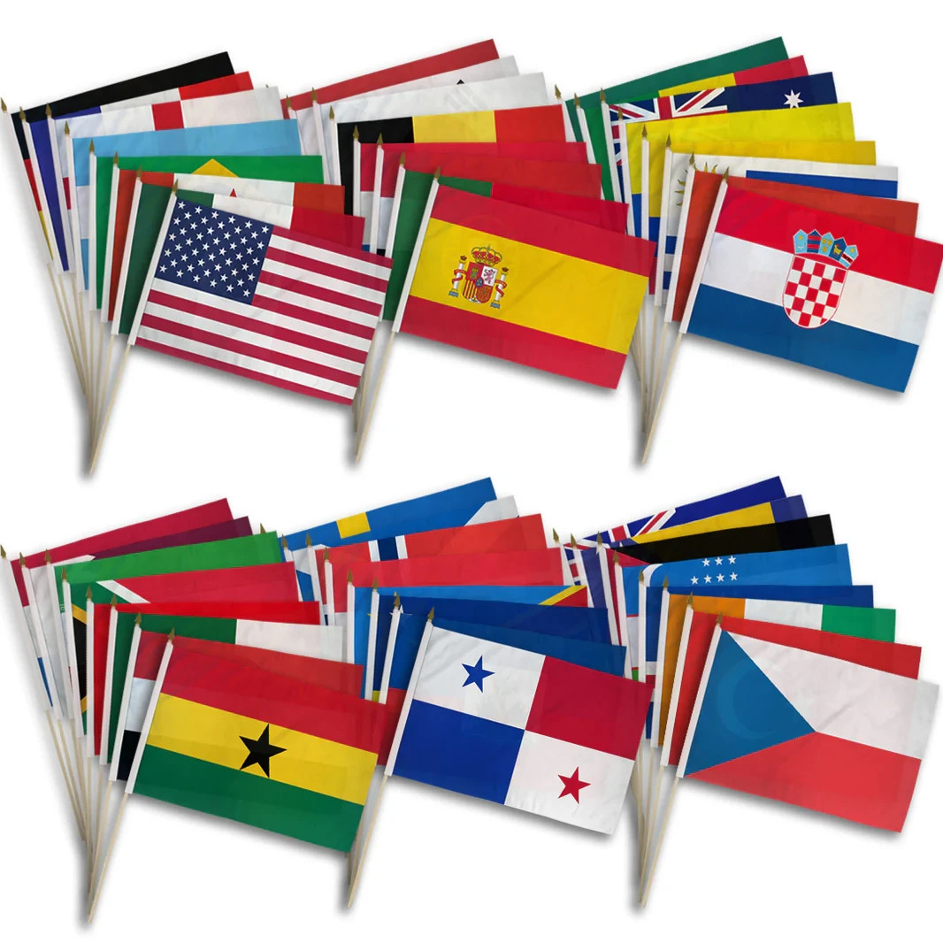 World Cup 2026 48 Country Flags Set 12x18in Stick Flags Soccer Team Collection gallery