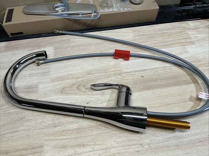 Moen Georgene High Arc Pulldown Kitchen Faucet Chrome 87912 Missing Hose Weight gallery