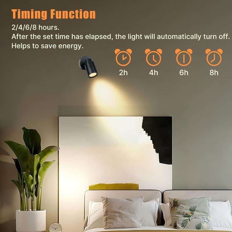 1 Pack Dimmable Spot Lights Indoor, Uplighting Indoor Spotlight with Timer an... gallery