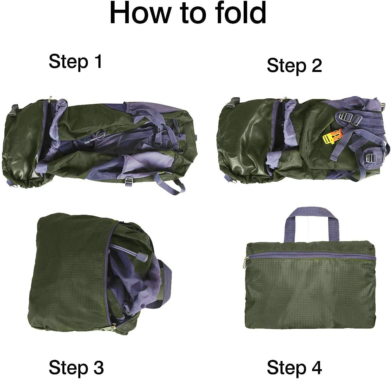 Foldable Backpack, 35L Waterproof Packable Hiking Backpack, Durable Hike Backpac 5