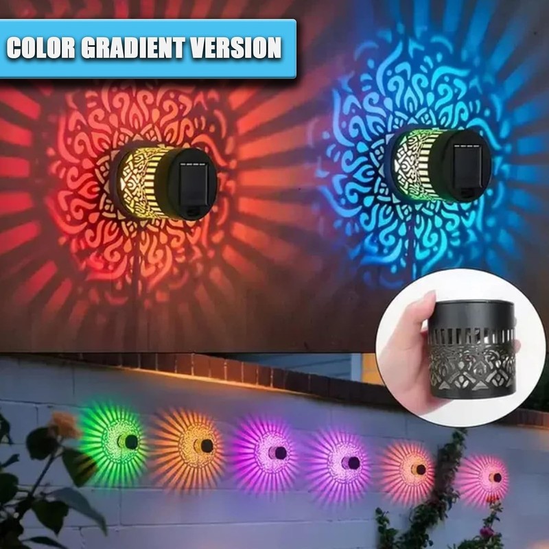 Color Changing Solar Mandala Projection Outdoor Decor Lights gallery