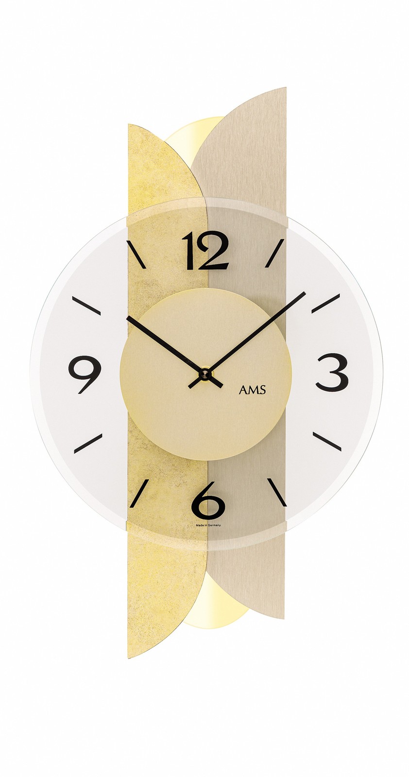 Modern Wall Clock with Quartz Movement by AMS gallery