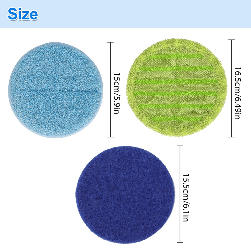 6 PCS Microfiber Mop Replacement Pads Reusable Cleaning Mat For Hardwood Floors gallery