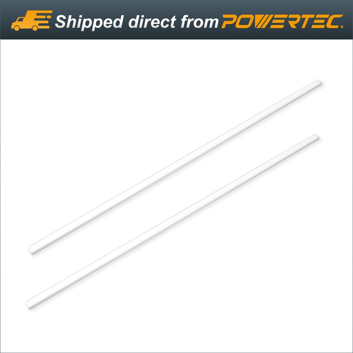 POWERTEC 71636 HDPE Precision Milled Bar 3/4" x 3/8" x 36" 2pk gallery