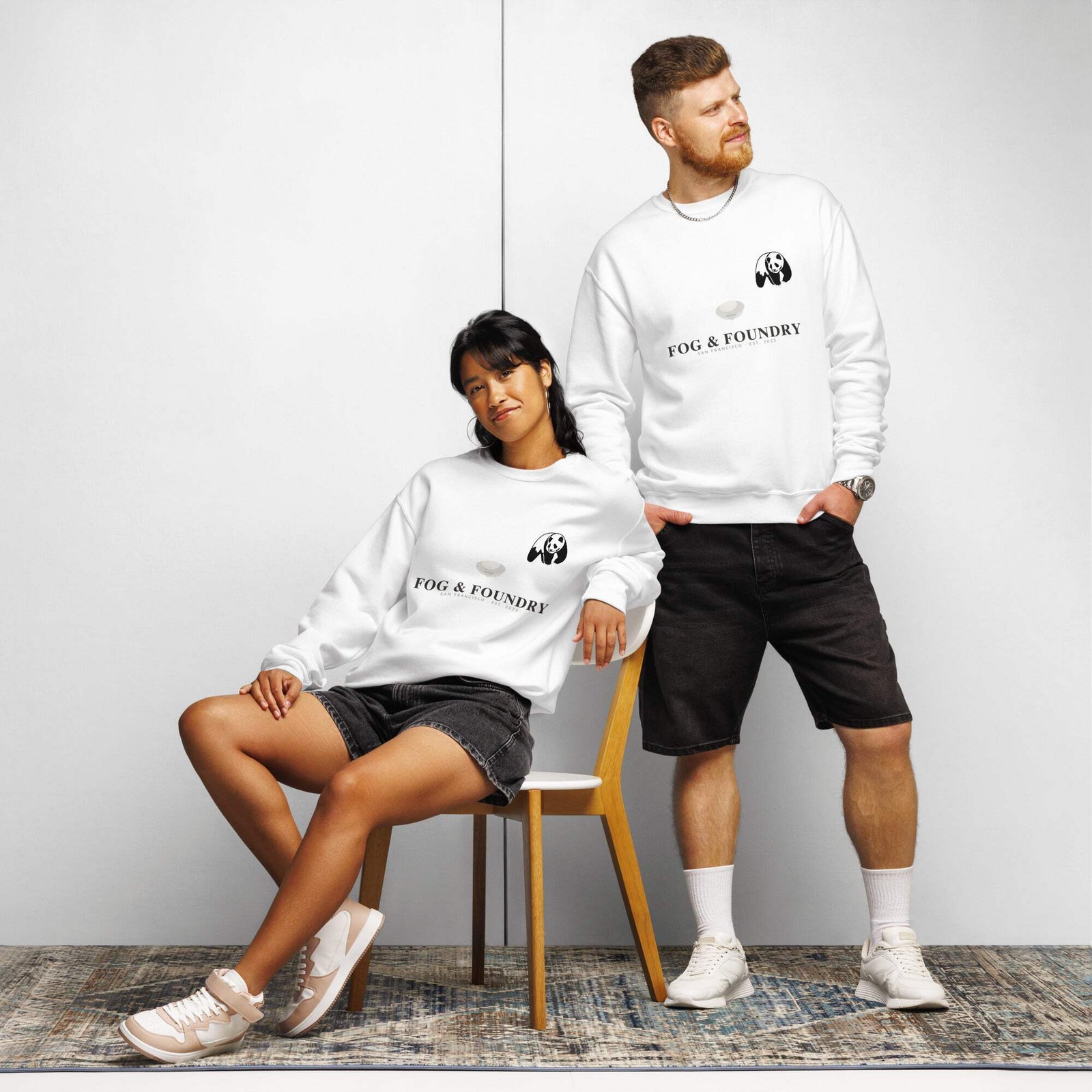 Crew Neck Sweatshirt — Navy | Fog & Foundry gallery