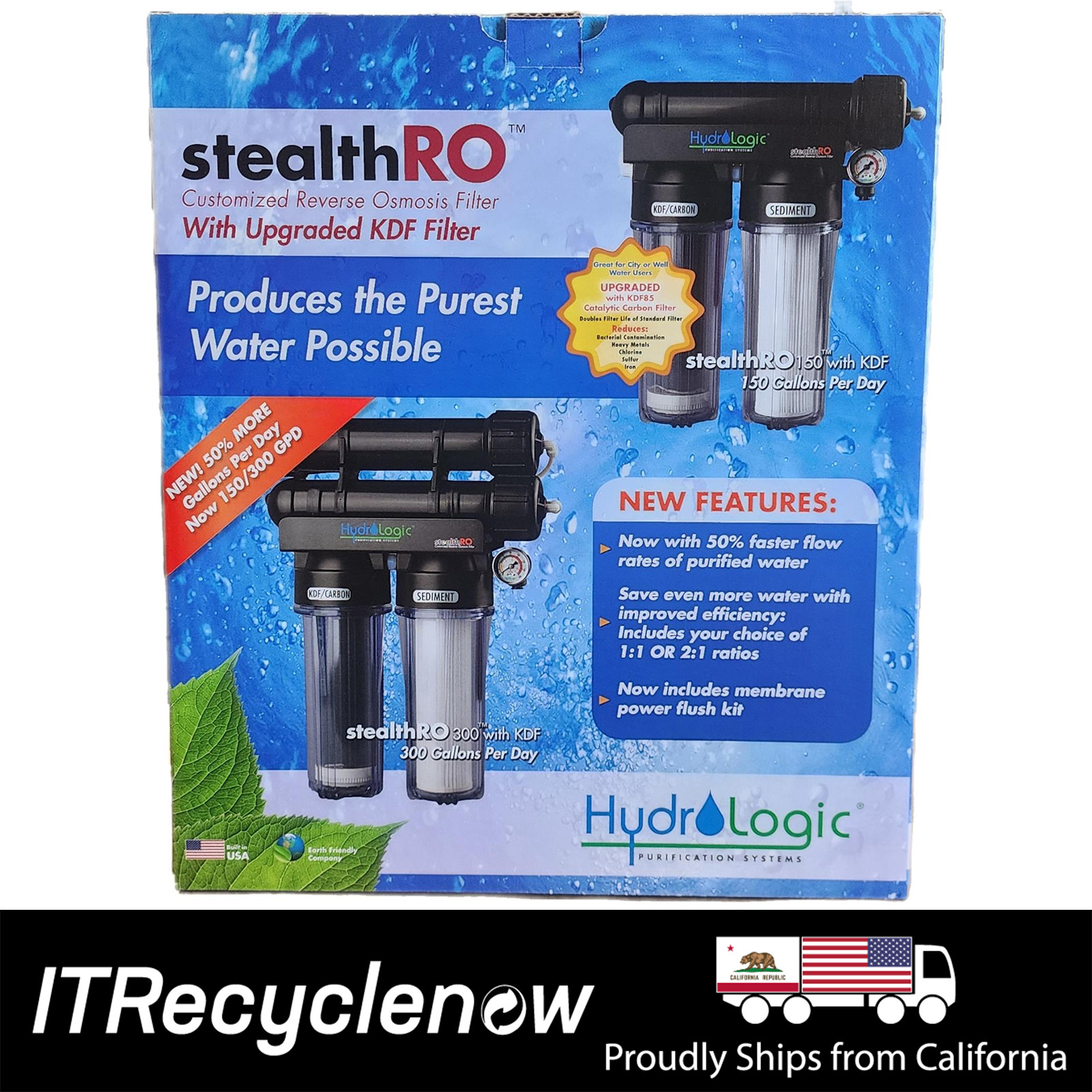 New HydroLogic Stealth-RO150 System Upgraded KDF85/Carbon Filter Hydroponics gallery