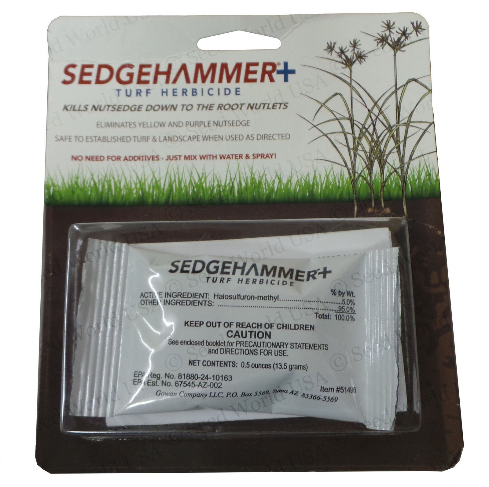 Sedgehammer + Plus Turf Nutsedge Control - 1 Packet (5% Halosulfuron) gallery