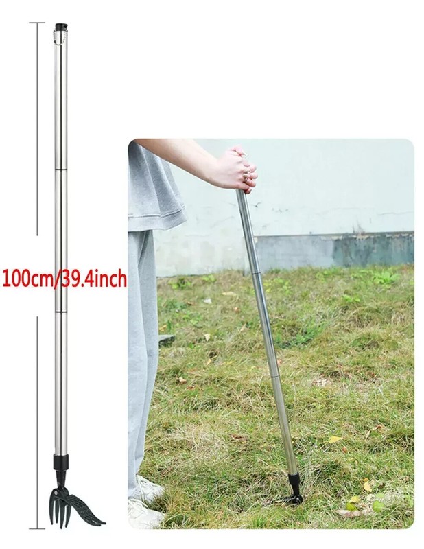 Weeder Puller Stand Up Weed Tool Handle Claw Garden Outdoor Root Remover Killer gallery
