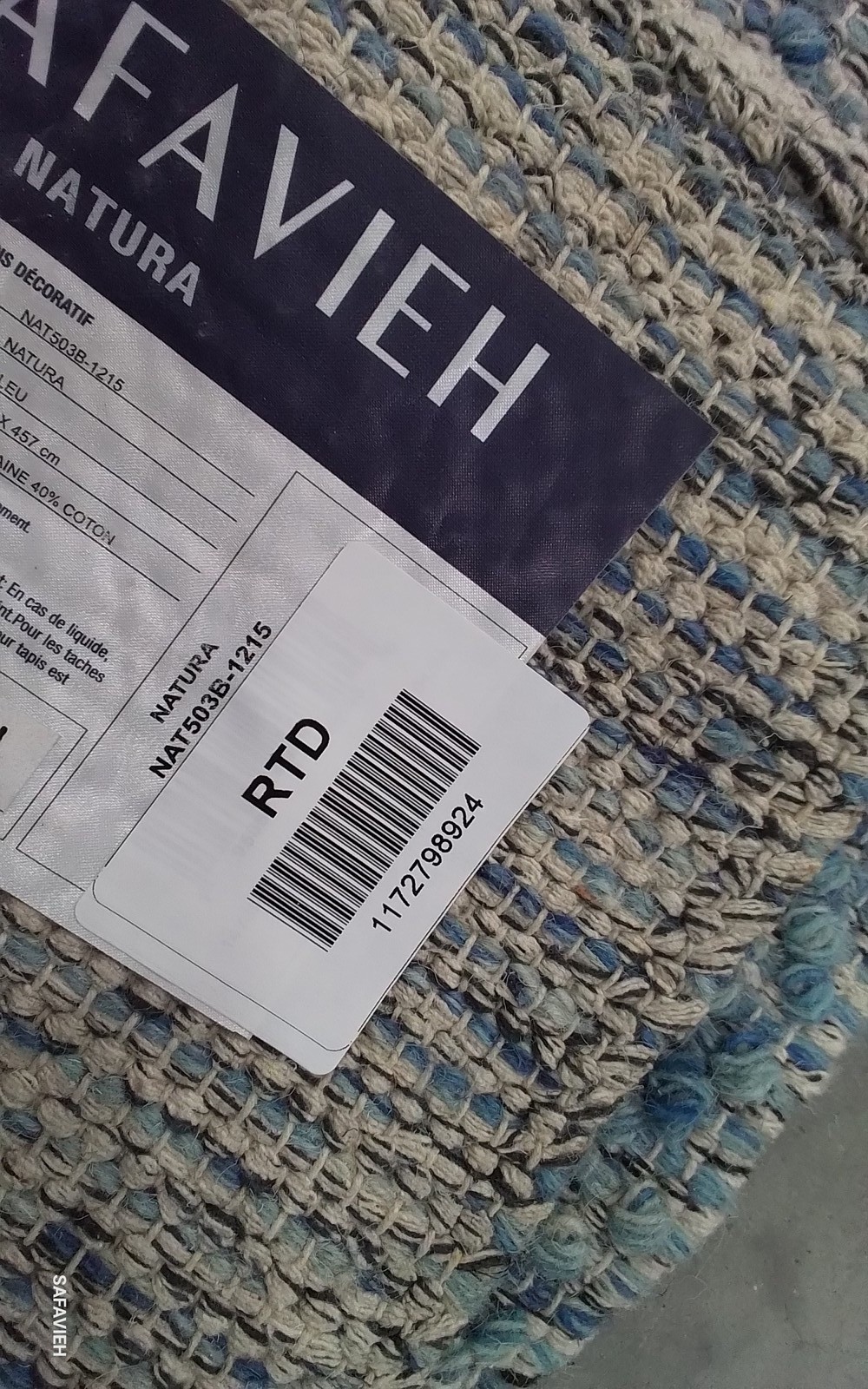 BLUE 12'-0" x 15'-0" Flaw in Rug, Reduced Price 1172798924 NAT503B-1215 gallery