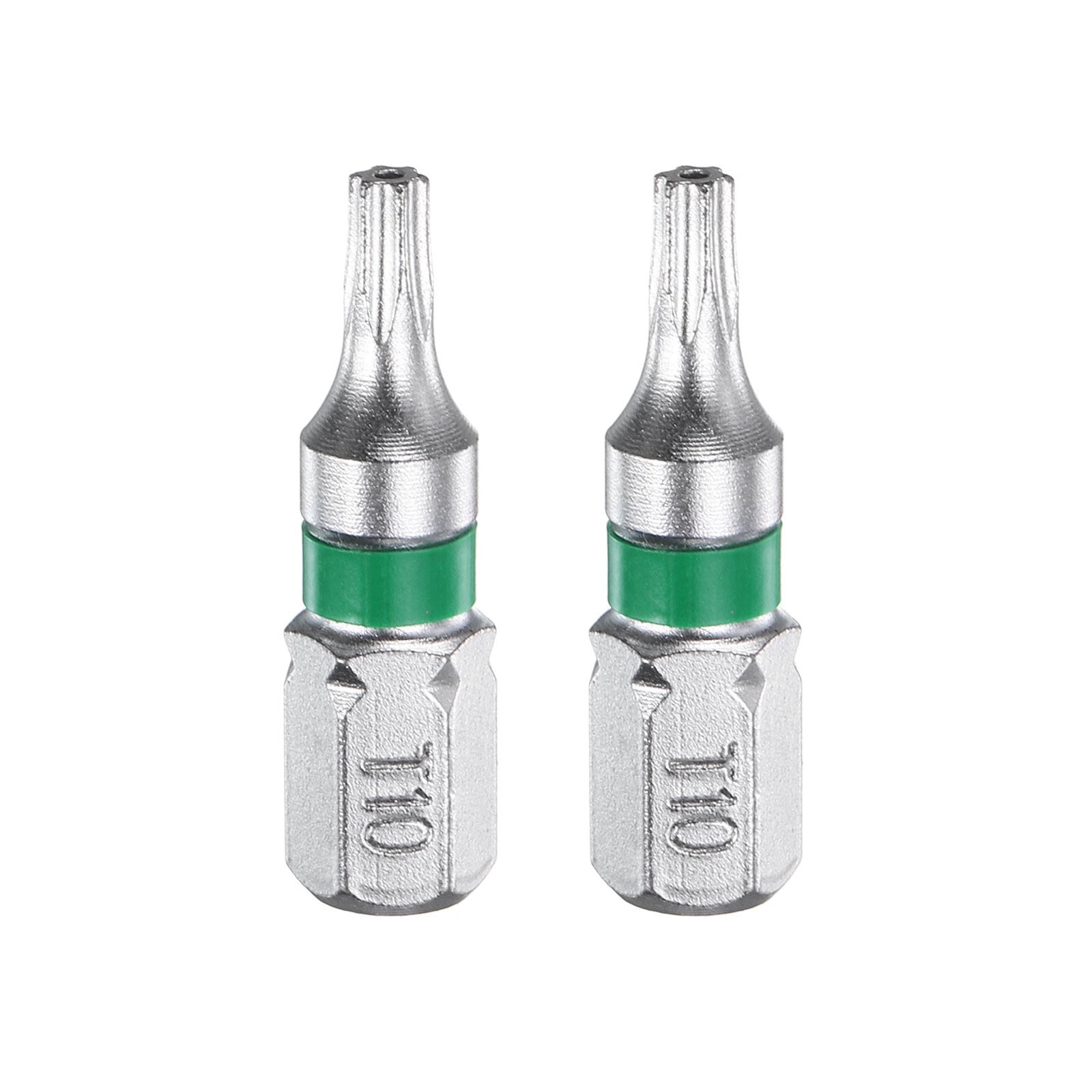 2pcs T10H Magnetic Torx Screwdriver Bits 1/4" Hex Shank 1" Length S2 Steel gallery