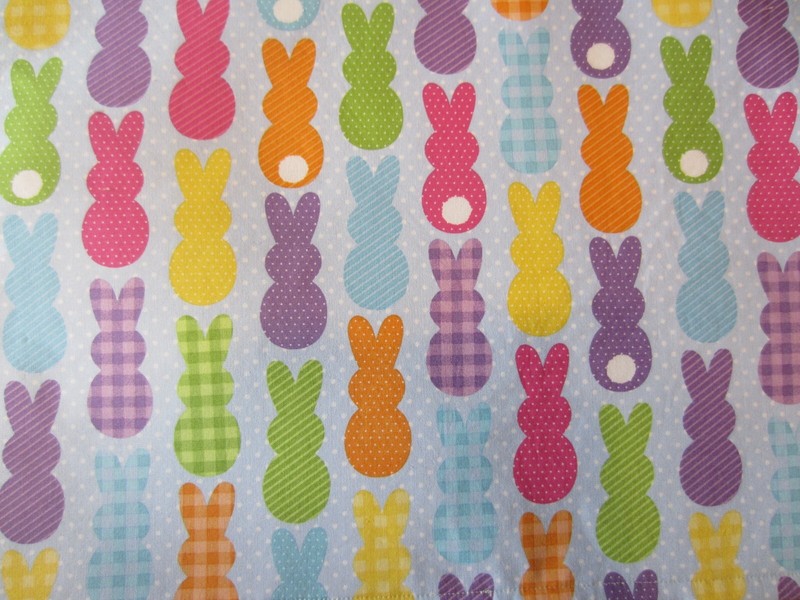 EASTER BUNNY PLACEMATS, 4 pc rectangle set, handcrafted, new gallery