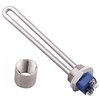 220V 1" BSP Immersion Heating Element 500W 1000W 1500W SUS304 Water Heater gallery