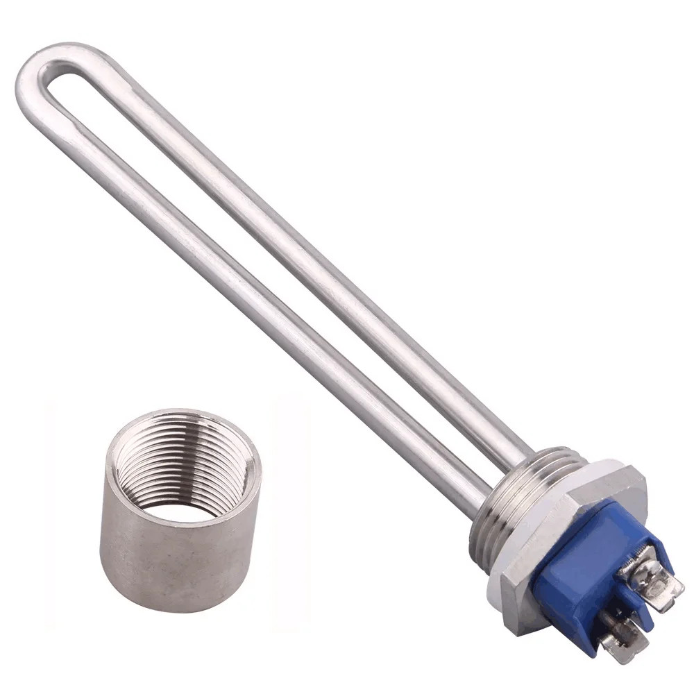 220V 1" BSP Immersion Heating Element 500W 1000W 1500W SUS304 Water Heater