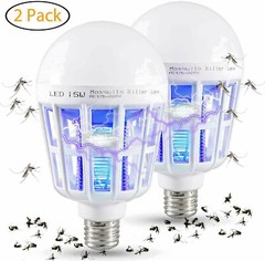 2 Pcs Bug Zapper Light Bulb Mosquito Insect Killer Lamp Indoor Outdoor Fly Trap