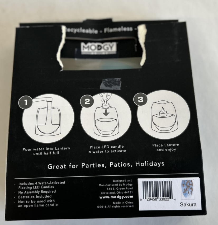 Modgy Luminary Lantern Sakura (LS2) - Open Box w/ all items Not available online gallery