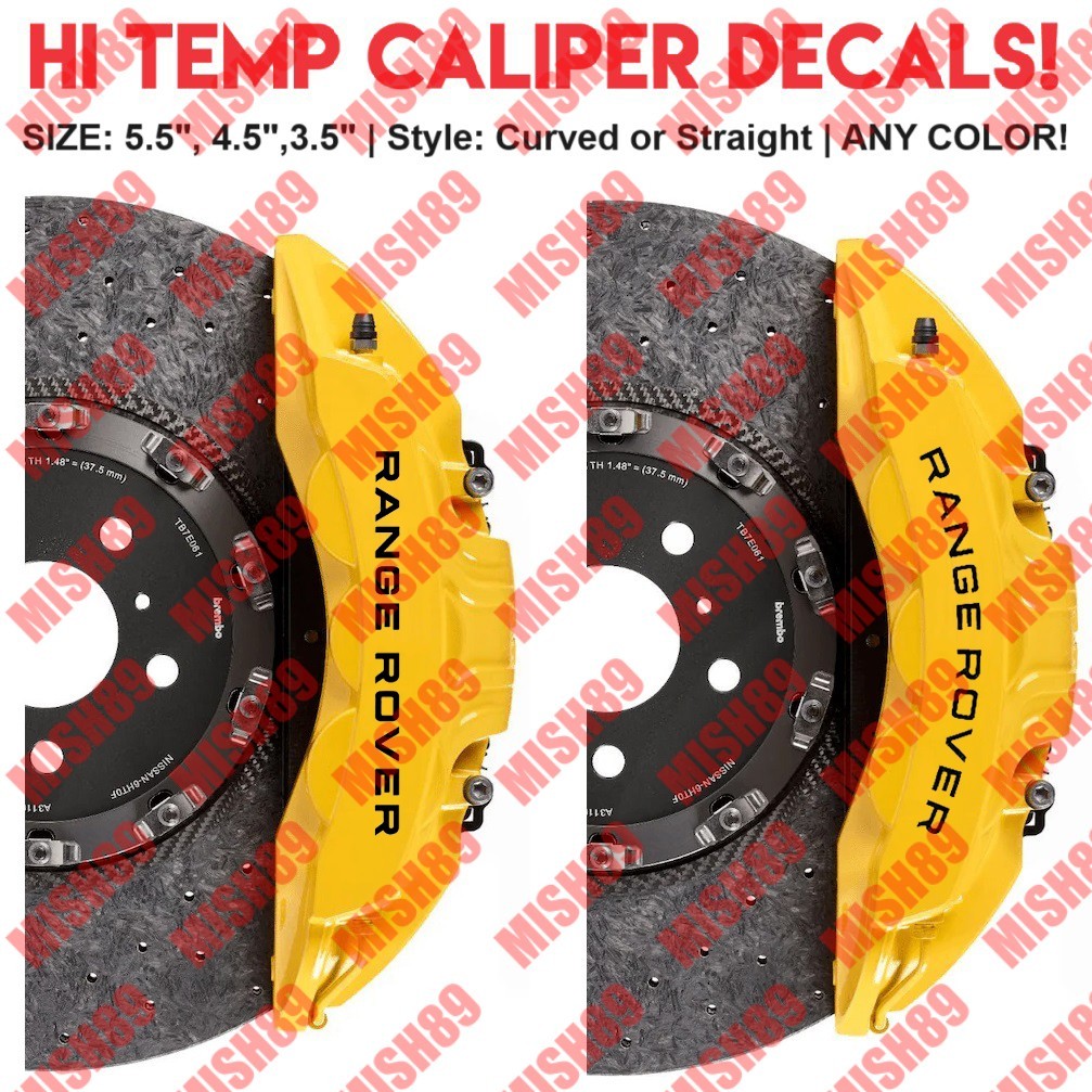 Range Rover Brake Caliper Decal Hi Temp Vinyl Sticker Curved or Straight gallery