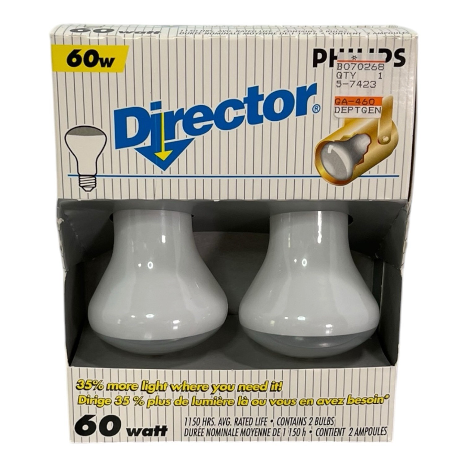 Philips Director Bulbs 60W Soft White • 2 Pack • Hi Hats, Track, Accent Lights gallery