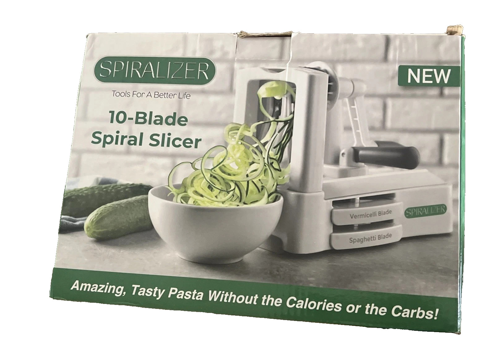 Spiralizer 10 Blade Strongest & Heavy Vegetable Spiral Slicer Gift Used Once gallery
