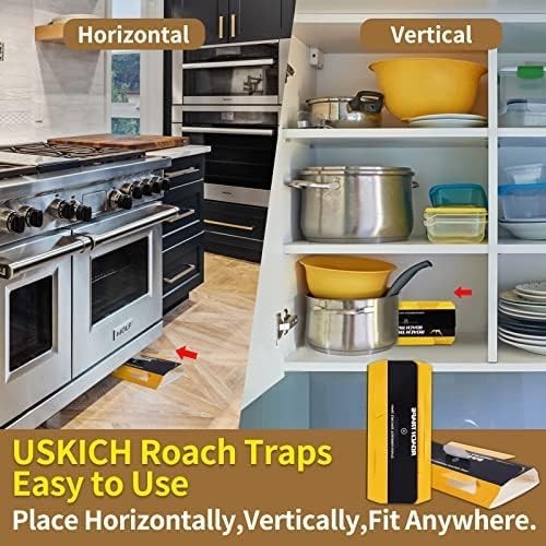20 Pack Roach Traps – Indoor Glue Traps, Child & Pet Safe, Long-Lasting Bait New gallery