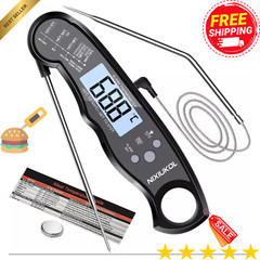 Instant Read Digital Meat Thermometer Fast for Kitchen Food Cooking BBQ Grilling