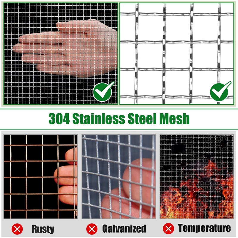Woven Wire Mesh (filter grading sheet) Stainless Steel Metal Silk to Heavy Gauze gallery