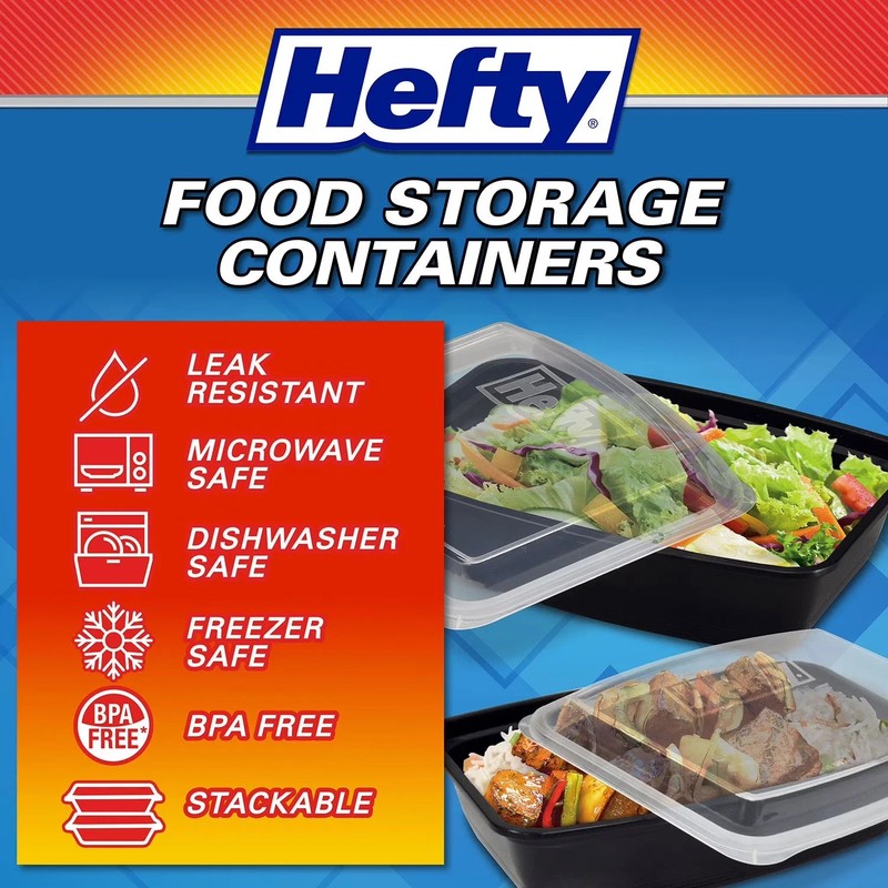 Hefty Food Storage Containers with Lids 28 oz., 60 pc. gallery