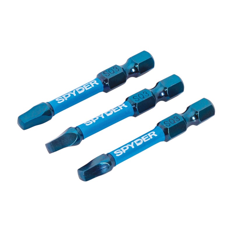 Spyder 2-Inch SQ3 x 2-Inch Driver Bit (3-Pack), 19625 gallery