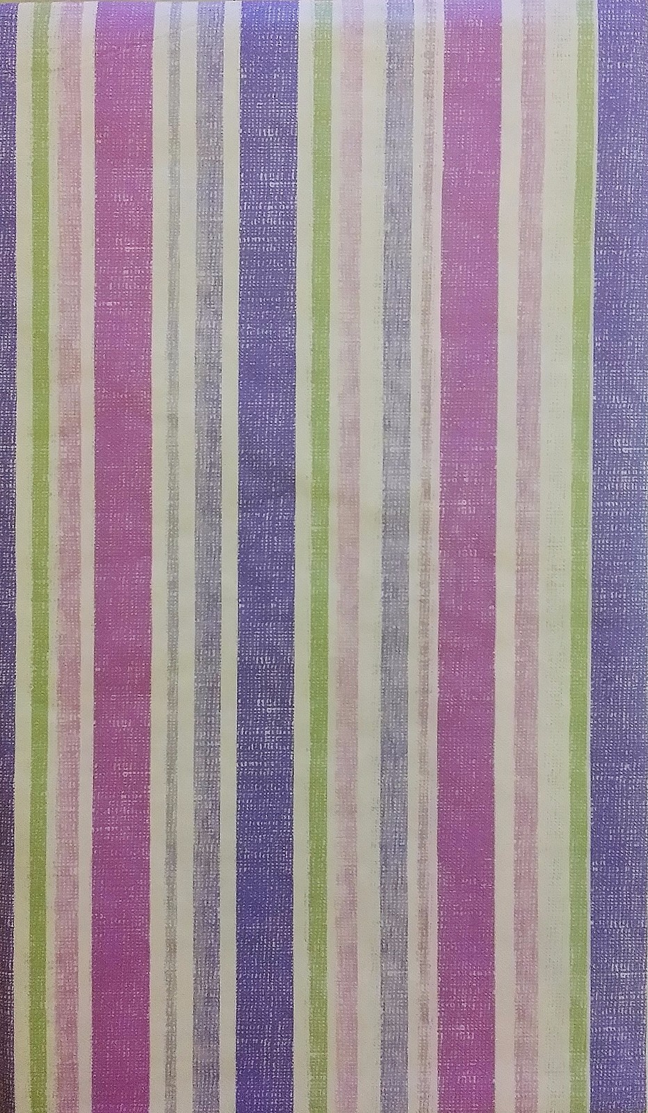Spring Stripes Pink/Purple/Green Vinyl Flannel Back Tablecloths Various Sizes gallery