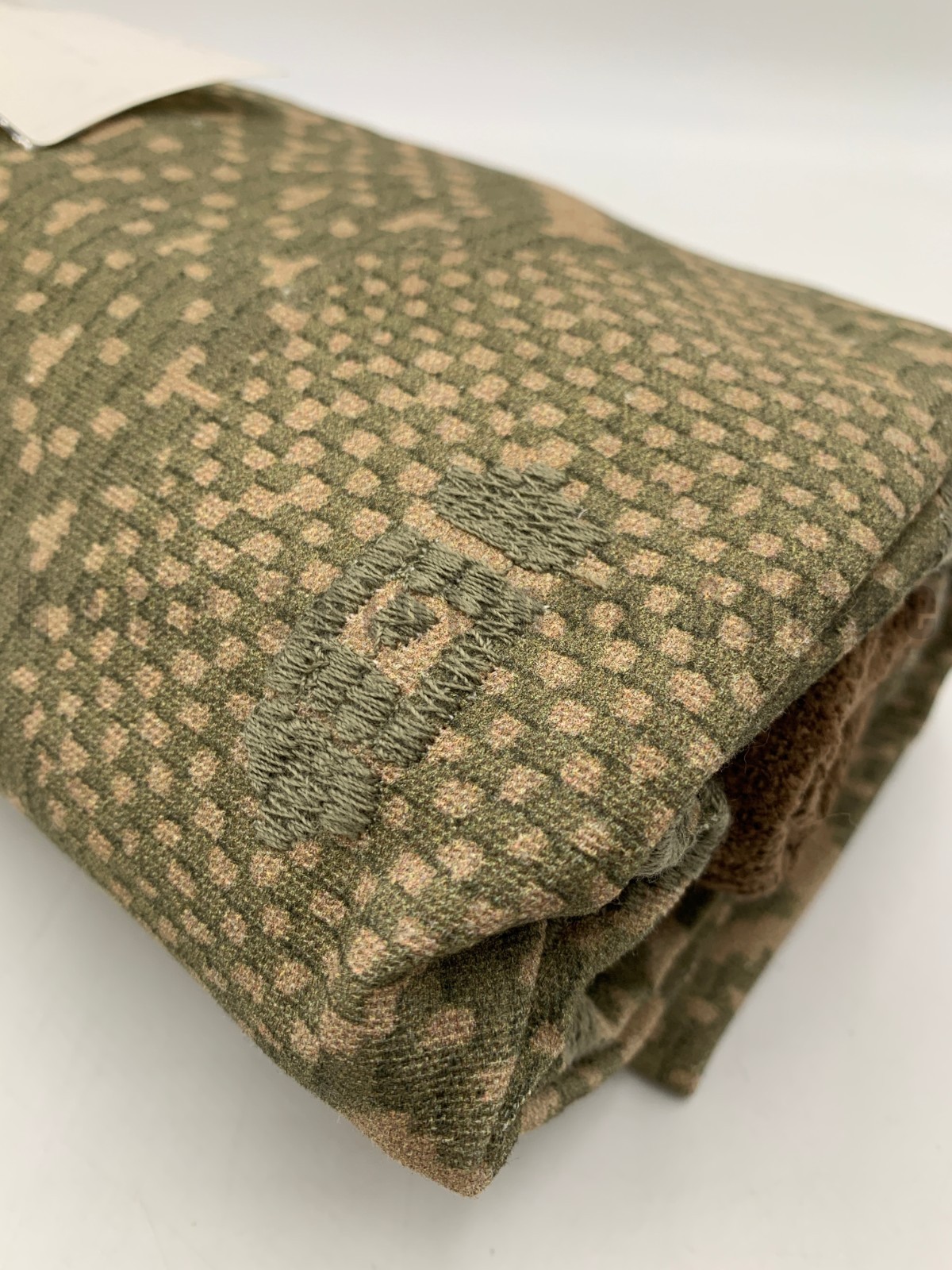 Pottery Barn Fez Printed Cotton Tablecloth Throw Green 50" Sq #S4090 gallery