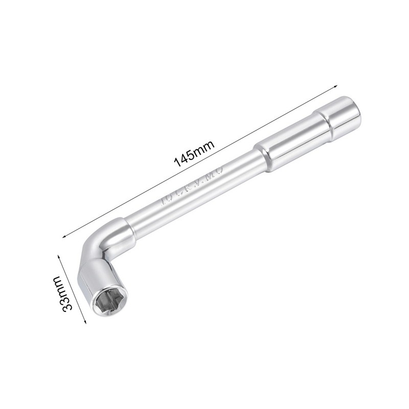 10mm Metric L Shape Angled Hex Socket Wrench Chrome Plated Cr-V gallery