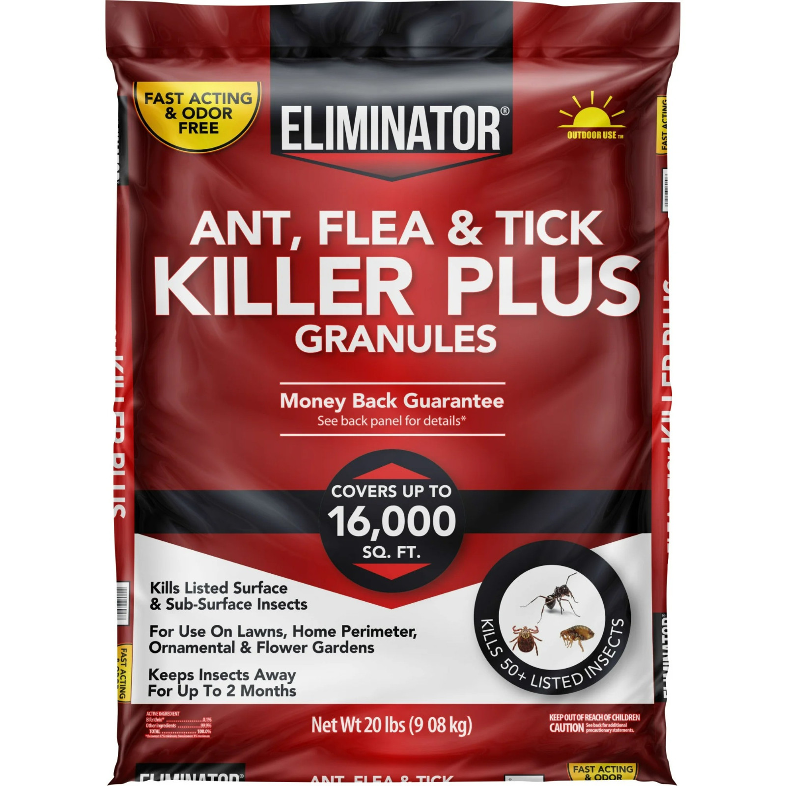 Eliminator Ant, Flea & Tick Killer Plus Lawn Insect Granules, 20lb gallery