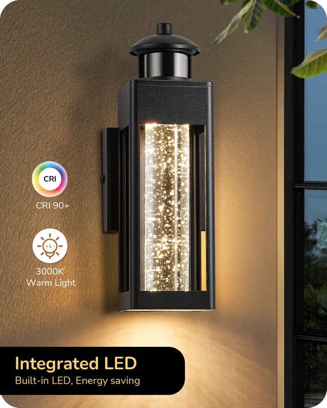 Modern Exterior LED Wall Light Sconce Outdoor Lights Porch Up Down Fixtures 2pc gallery