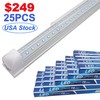 25 Pack 5 FT LED Shop Light Fixture T8 5FT LED Tube Light Bulb 5 Foot 48W 6500K gallery