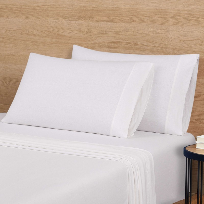 Extra Soft Jersey Pillowcase Set, King, Arctic White, 2 Pieces gallery