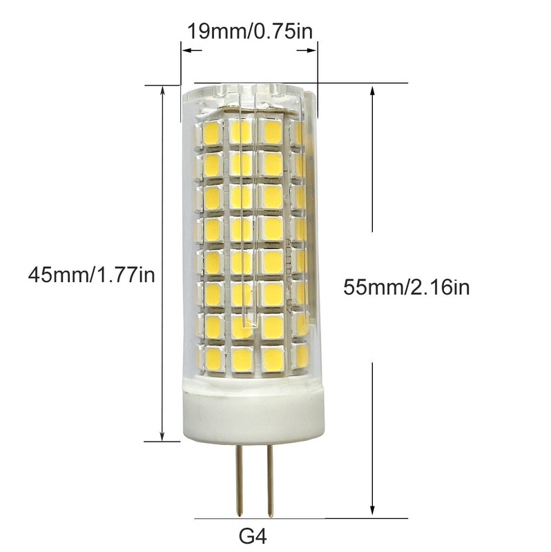 G4 Bi-pin LED Bulb 9W replace 80W Lamp Warm White 110V Chandelier Ceramics Light gallery