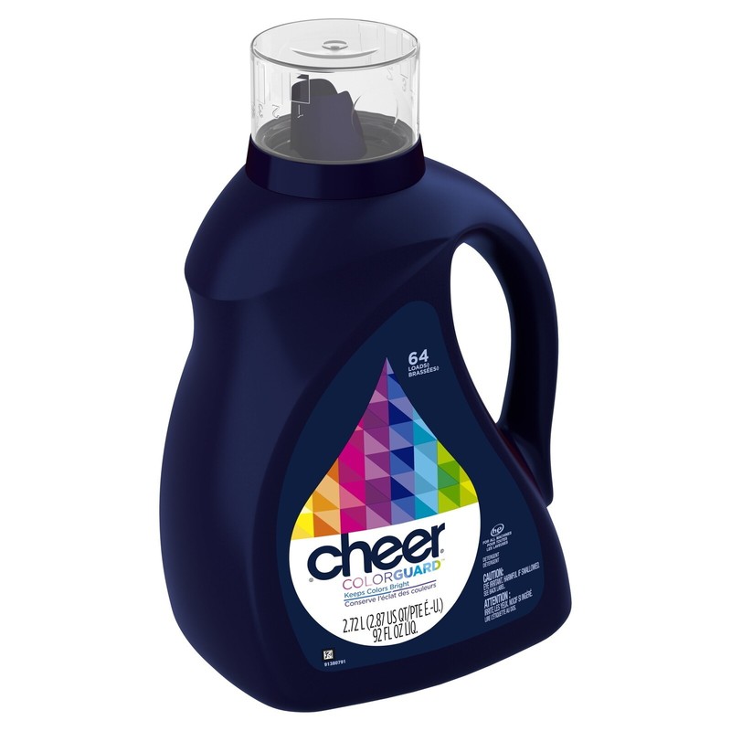 Cheer Liquid Laundry Detergent 64 Loads 92 fl oz Fights Fading & Pilling NEW gallery