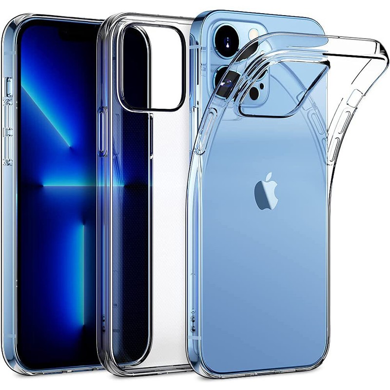 Case For iPhone 13 11 12 14 Pro Max Clear Silicone Soft Slim Shockproof Cover