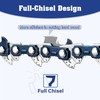 2PCS 12" inch Chainsaw Chain Blade 3/8" LP .043" 45 DL Links Full Chisel 45DL gallery